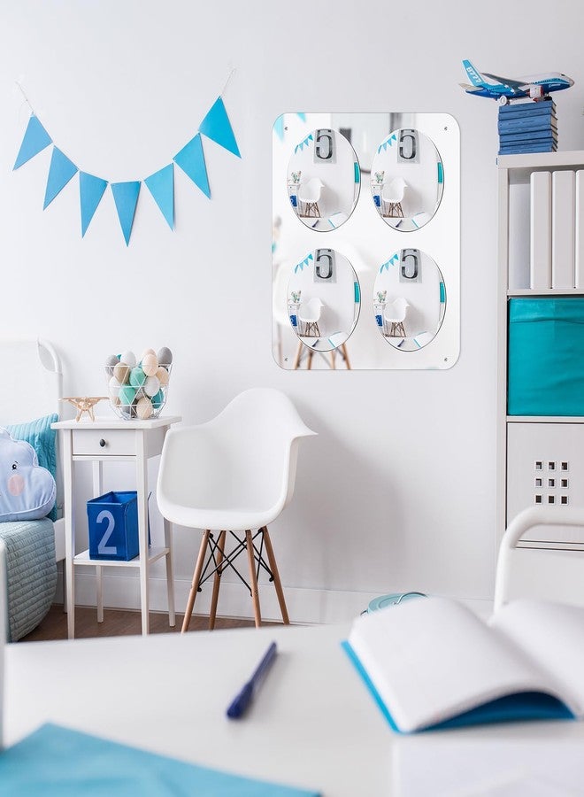 Yookeer 4 Bubbles Sensory Wall Mirror Funny Acrylic Mirror 20'' for Living Room Bedroom Home Decor Birthday - Image 5